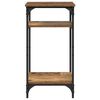 vidaXL Side Table with Shelf Old Wood 40 x 30 x 75 cm Engineered Wood