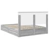 vidaXL Storage Bed Grey Sonoma 150 x 200 cm Engineered Wood