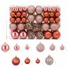 vidaXL Christmas Baubles 100 pcs Pink and Rose 3 / 4 / 6 cm