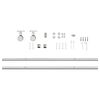 vidaXL Sliding Door Hardware Kit 200 cm Stainless Steel Silver