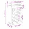 vidaXL Wine Rack Natural 58 x 28 x 90 cm Solid Pine Wood