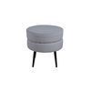Venture Home Pouffe Pot 40x40x40 cm Corduroy Black and Grey