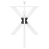 vidaXL Dining Table Leg Spider Shape White 150x78x(72-73) cm Steel