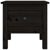vidaXL Side Table Black 40x40x39 cm Solid Wood Pine