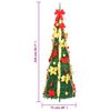 vidaXL Artificial Christmas Tree Pop-up 200 LEDs Green 210 cm