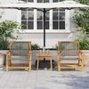 vidaXL Garden Furniture 2 pcs Grey 67 x 78 x 73 cm Solid Acacia Wood