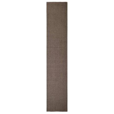 vidaXL Sisal Rug for Scratching Post Brown 66x350 cm