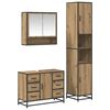 vidaXL Bathroom Furniture Set 3 pcs Artisan Oak Engineered Wood