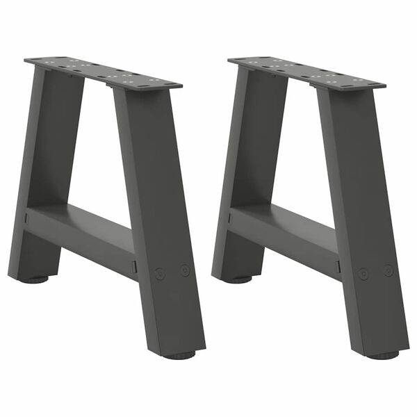 vidaXL Coffee Table Legs A-Shaped 2 pcs Anthracite&nbsp;50x(30-31) cm Steel