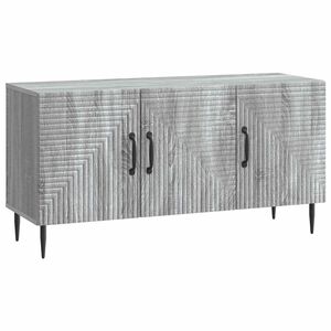 vidaXL TV Cabinet Grey Sonoma 99 x 34.5 x 50 cm Engineered Wood