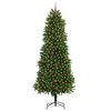 vidaXL Christmas Tree with 300 LEDs with Stand Green 240 cm PE