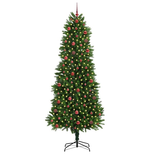 vidaXL Christmas Tree with 300 LEDs with Stand Green 240 cm PE