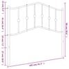vidaXL Metal Replace Headboard White 100 cm