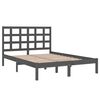 vidaXL Bed Frame without Mattress Grey 200x200 cm Solid Wood