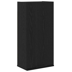 vidaXL Wall-mounted Cabinet Black Oak 32x20x67 cm Engineered Wood