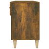 vidaXL Shoe Cabinet Smoked Oak 102x35x55 cm Engineered Wood