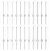 vidaXL Embedded Fence Post 22 pcs Silver 80 cm Powder-Coated Steel