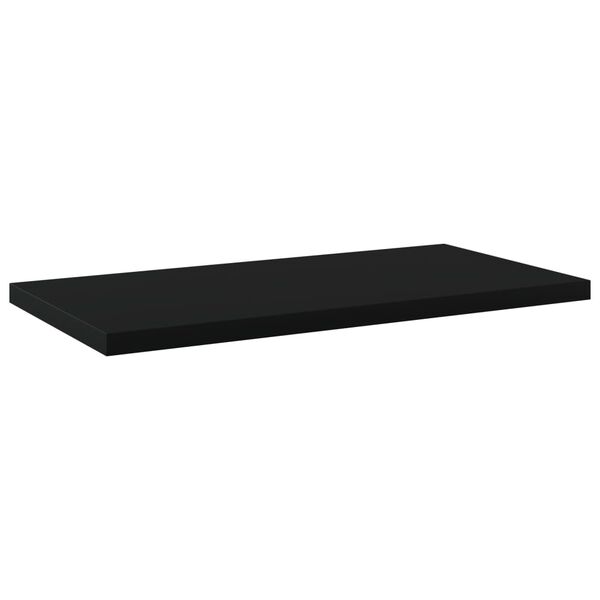 vidaXL Bookshelf Boards 4 pcs Black 40x20x1.5 cm Engineered Wood
