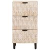 vidaXL Sideboard White Wash Finish 40 x 33.5 x 75 cm Solid Mango Wood