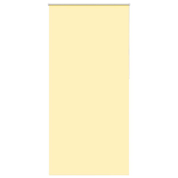 vidaXL Roller Blind Blackout Yellow 100x230 cm Fabric Width 95.7 cm Polyester