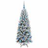 vidaXL Artificial Christmas Tree with 150 LEDs White 63 x 63 x 150 cm