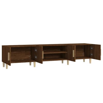 vidaXL TV Cabinet Brown Oak 180x31.5x40 cm Engineered Wood