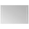 vidaXL LED Bathroom Mirror Transparent 60 x 40 cm Tempered Glass