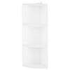 vidaXL Corner Shelf 3-Tier 41.5 x 41.5 x 107.5 cm Engineered Wood