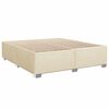 vidaXL Box Spring Bed with Mattress Cream 180x200 cm Fabric