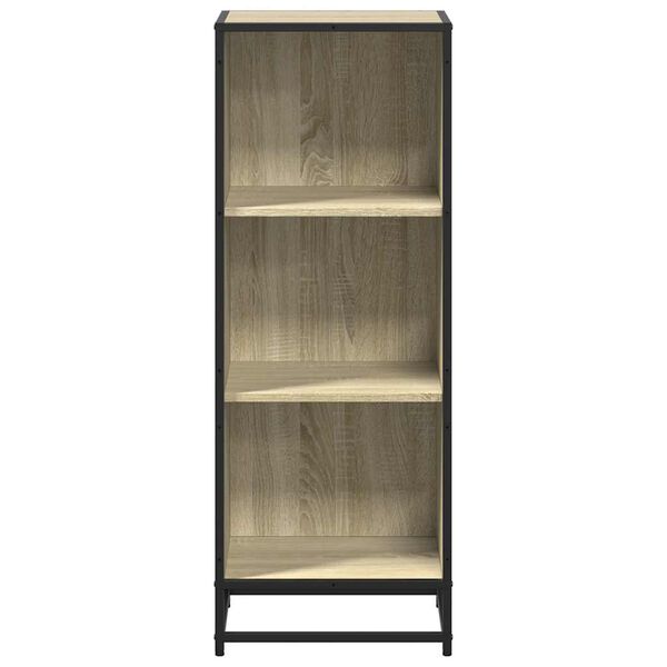 vidaXL Book Cabinet Sonoma Oak 40x35x107.5 cm Engineered Wood