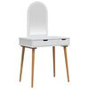 vidaXL Dressing Table Set FAUSKE 2 pcs White 76 x 50 x 143 cm