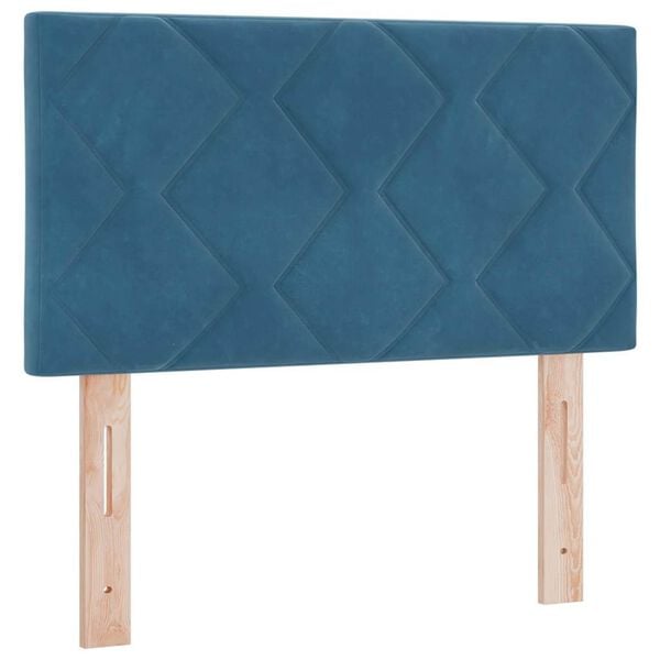 vidaXL Headboard Height Adjustable Dark blue 80 cm Velvet
