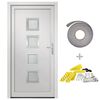 vidaXL Front Door White 98x208 cm PVC