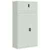 vidaXL File Cabinet Light Grey 90x40x180 cm Steel