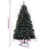 vidaXL Artificial Christmas Tree 150 LEDs 150 cm