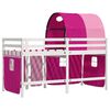 vidaXL Kids' Loft Bed with Tunnel without Mattress Pink 90x190 cm Single
