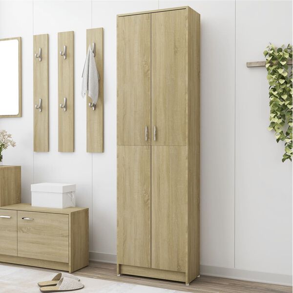 vidaXL Hallway Wardrobe Sonoma Oak 55x25x189 cm Engineered Wood
