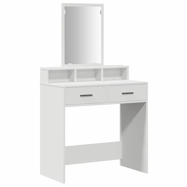 vidaXL Dressing Table White 79 x 41 x 140 cm Engineered Wood