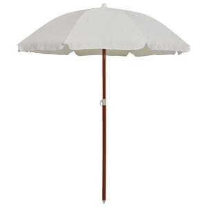 vidaXL Garden Parasol with Steel Pole 180 cm Sand