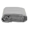 vidaXL Tarpaulin Grey 4x4 m 650 g/m&sup2;