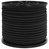 vidaXL Bungee Cords 8 mm Black PP and Rubber