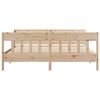 vidaXL Bed Frame without Mattress 180x200 cm Super King Solid Wood Pine
