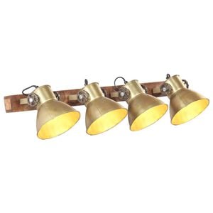 vidaXL Wall Lamp | Brass and Brown