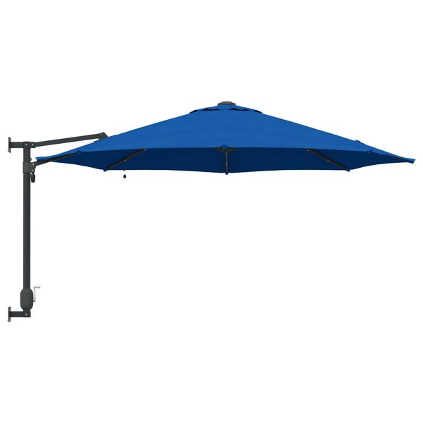 vidaXL Garden Parasol Azurblau 248 x 248 x 148 cm Polyester and Steel