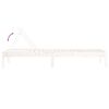 vidaXL Sun Loungers 2 pcs White 199.5x60x74 cm Solid Wood Pine