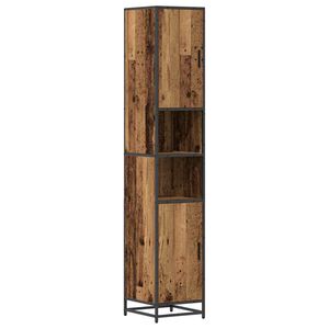 vidaXL Bathroom Furniture Set Old Wood 35 x 37.5 x 188.5 cm