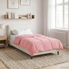 vidaXL Summer Duvet Quilted Pink 140 x 220 cm Microfiber