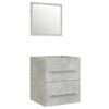 vidaXL Sink Cabinet with Built-in Basin Concrete Grey Engineered Wood