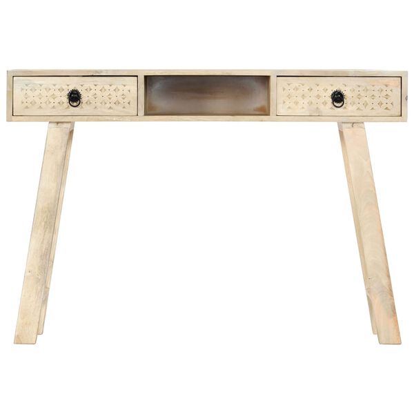 vidaXL Console Table 110x35x76 cm Solid Mango Wood