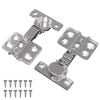 vidaXL Hinge 2 pcs Nickel 85 x 52.5 x 9.5 mm Iron